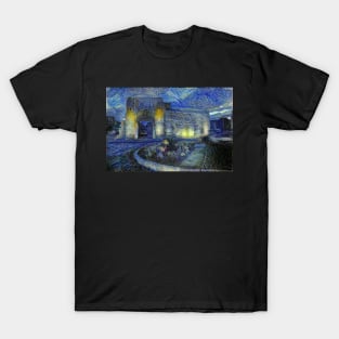 Bab Tuma of Damascus (Gate of Thomas) in Starrynight Style T-Shirt